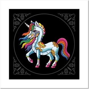 Rainbow Unicorn: Blooming Beauty Posters and Art